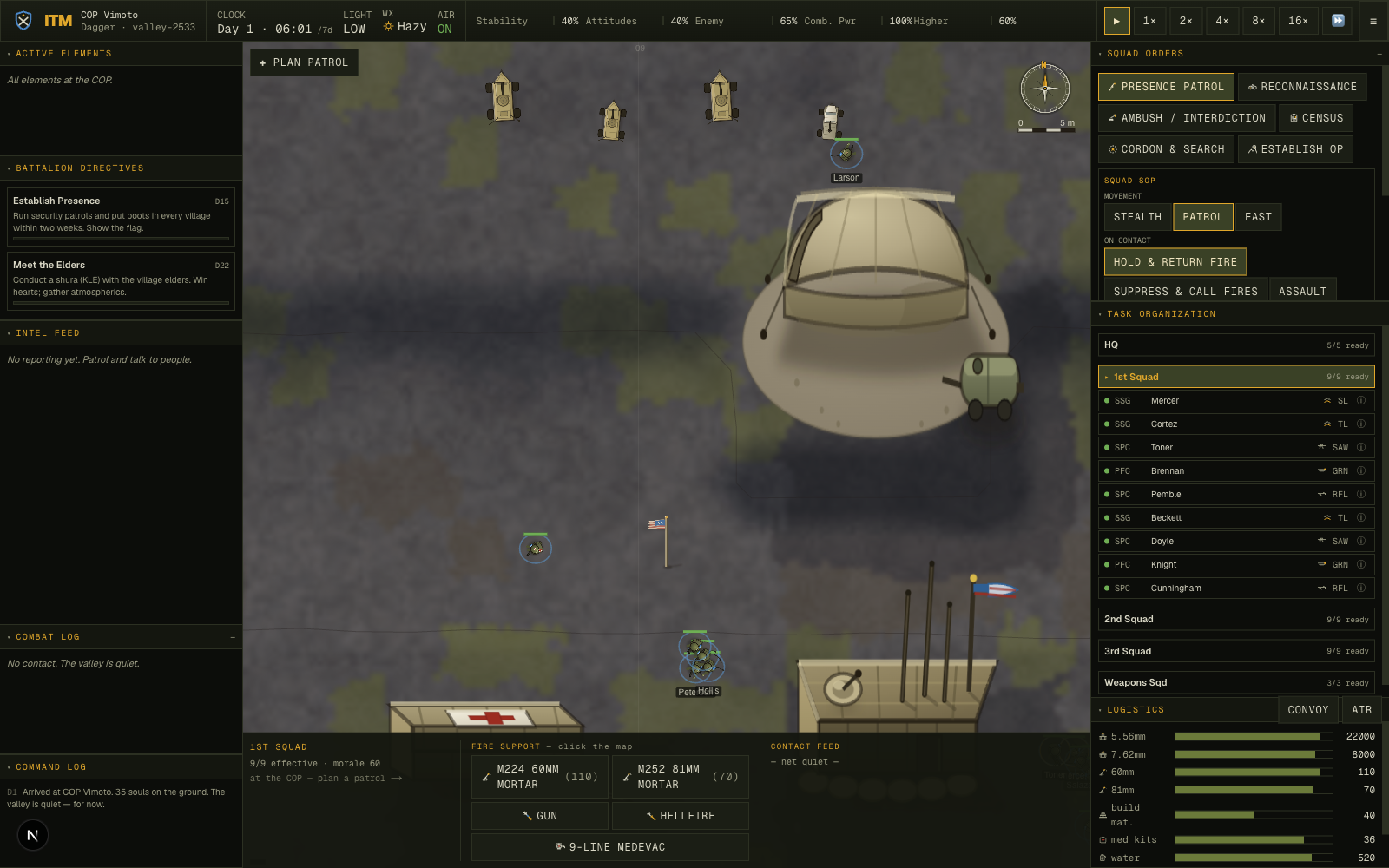 The outpost interior with guaranteed building clearance